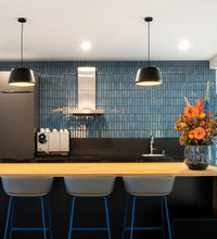 Titanic Blau Metro Porzellan Mosaikfliese Rechteck