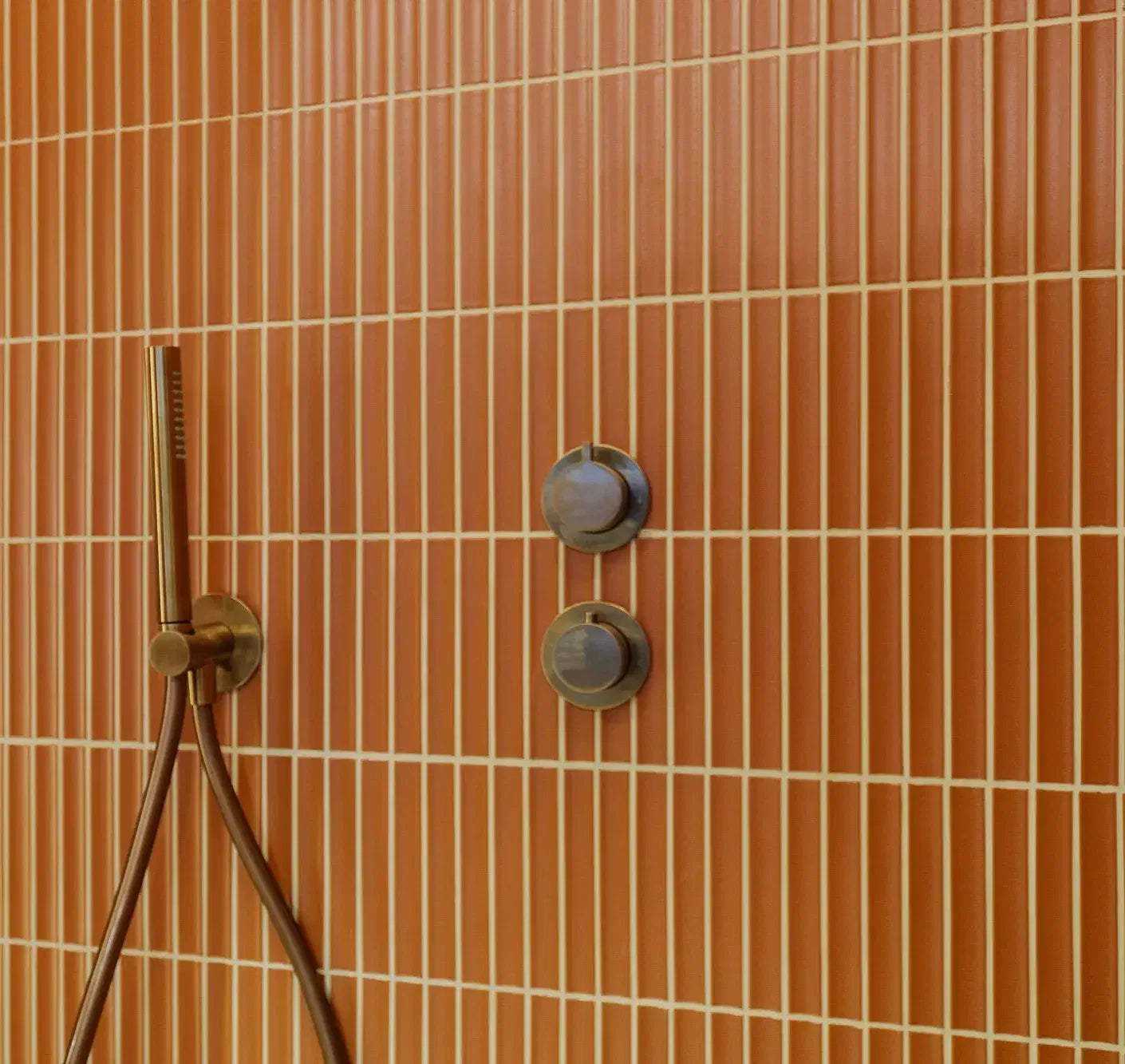 Toskana Tonerde Rot Matt Mosaikfliese Moderne Kit Kat Dusch Fliese