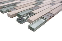 Transluzent Stein Beige Mix Mosaikfliesen