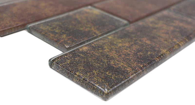 Urban Rostoptik Mauer Mosaik Glass