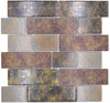 Urban Rostoptik Mauer Mosaik