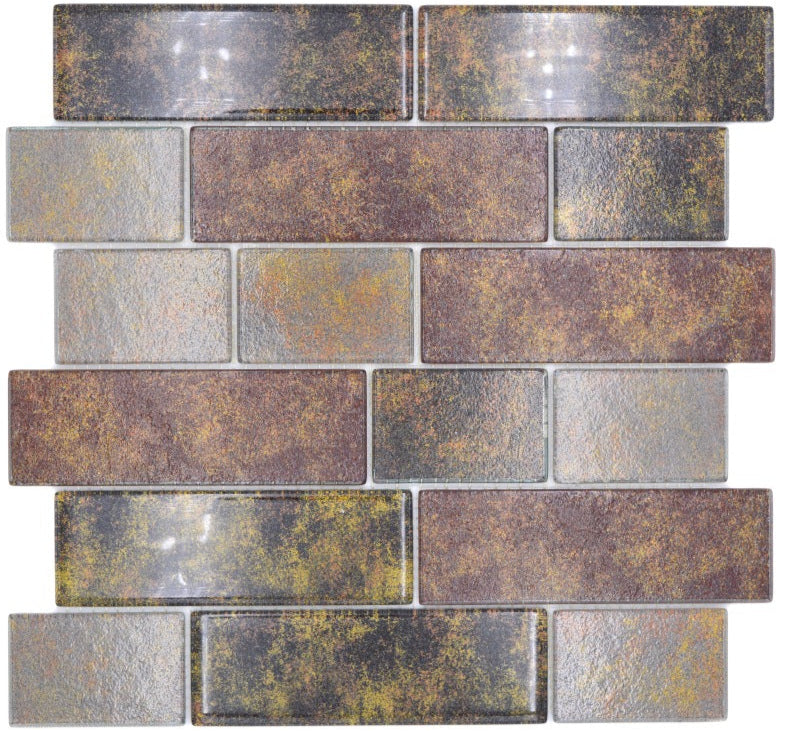 Urban Rostoptik Mauer Mosaik