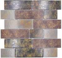 Urban Rostoptik Mauer Mosaik