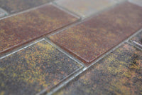 Urban Rostoptik Mauer Mosaik Glass Plättli