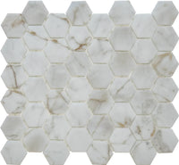 Calacatta Pearl | Premium Hexagon Mosaik