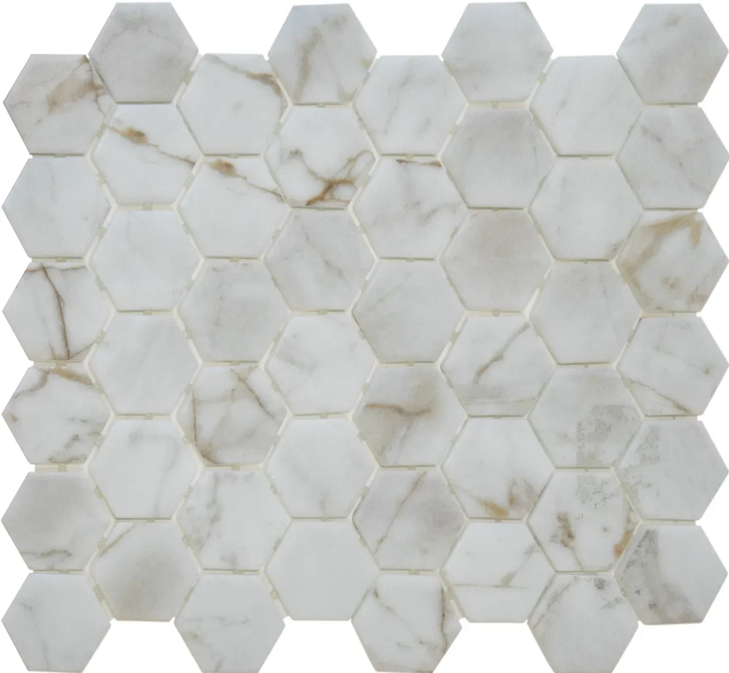 Calacatta Pearl | Premium Hexagon Mosaik