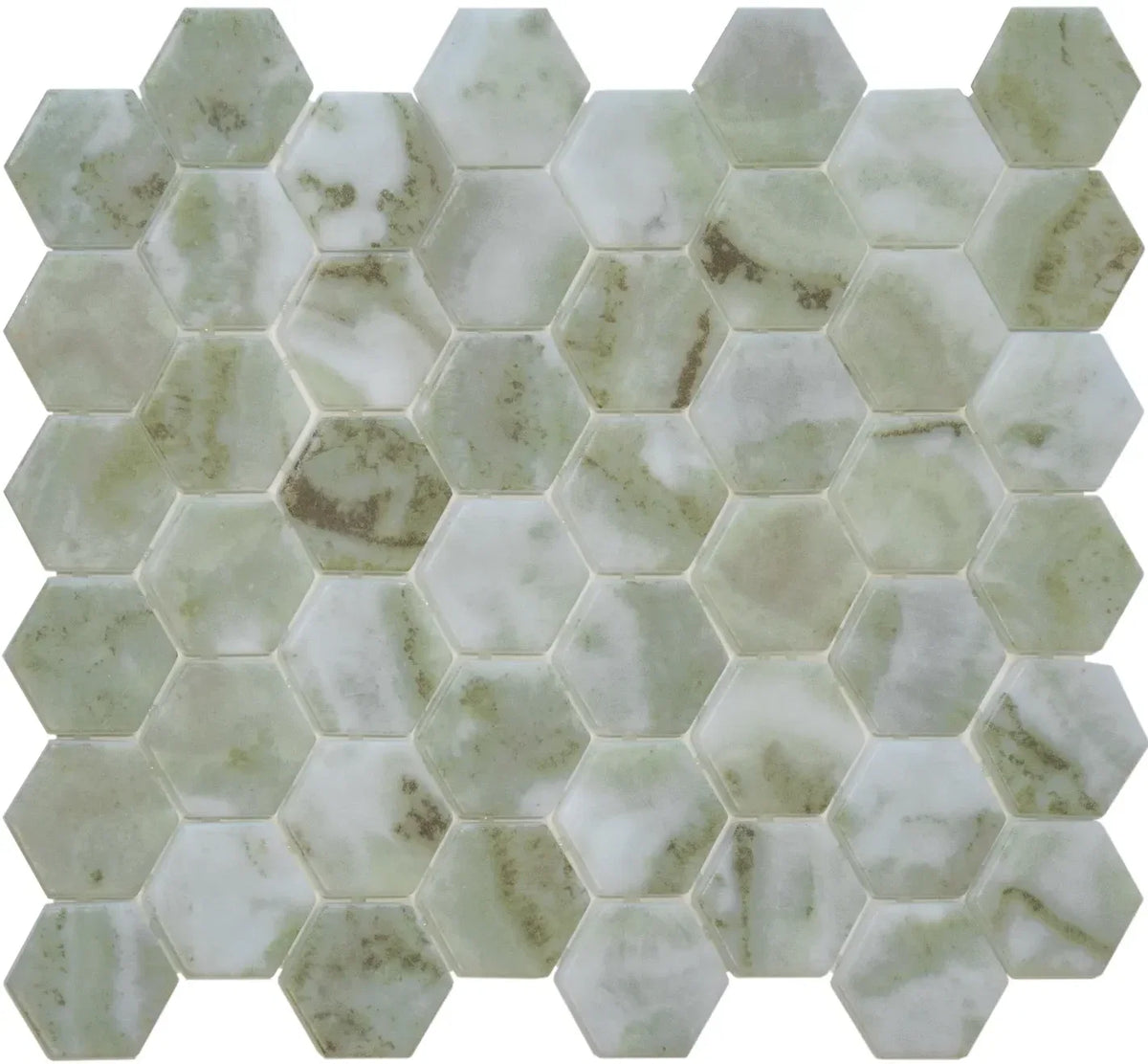 Verde Riviera | Premium Hexagon Marmor Mosaik