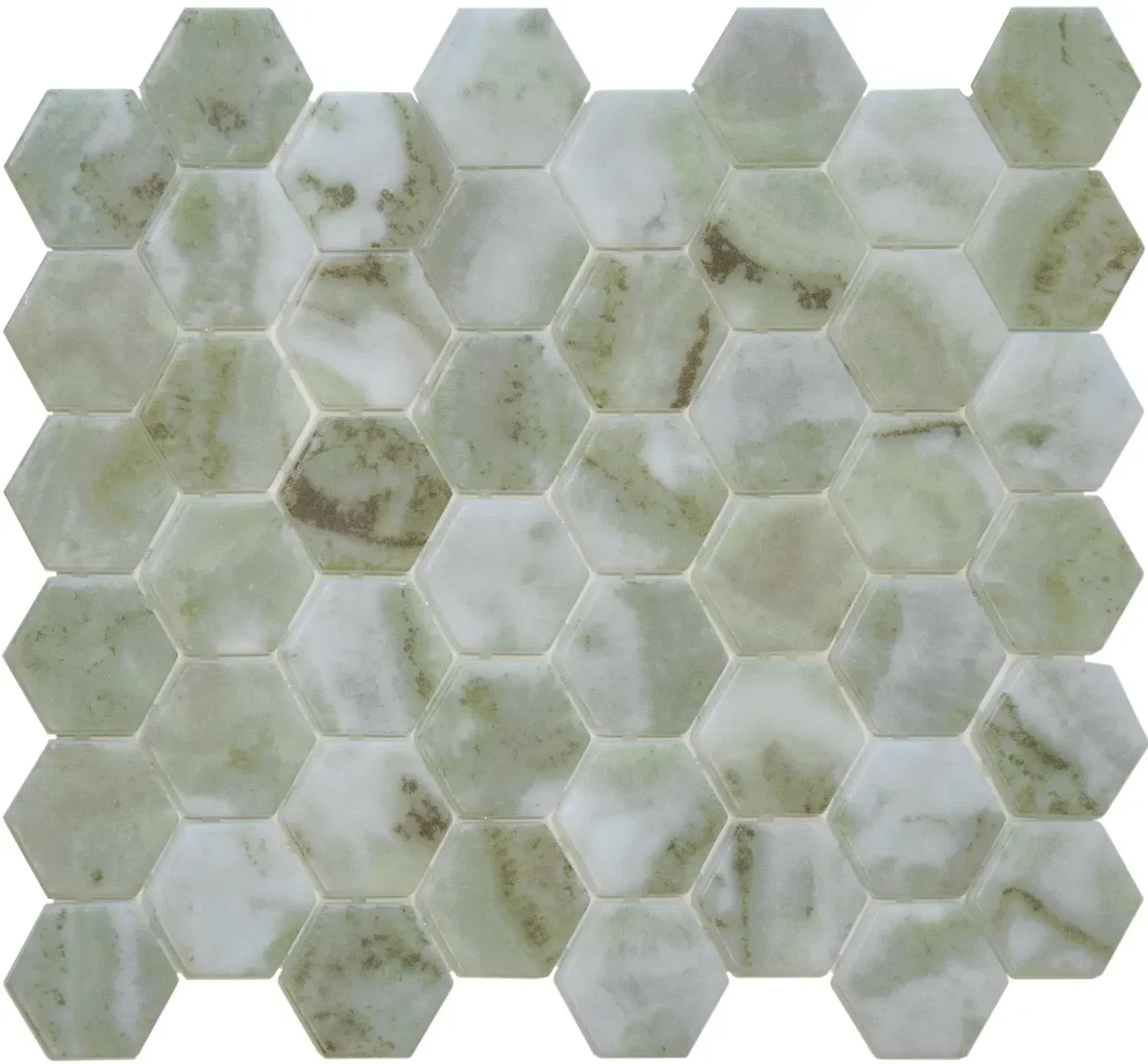 Verde Riviera | Premium Hexagon Marmor Mosaik