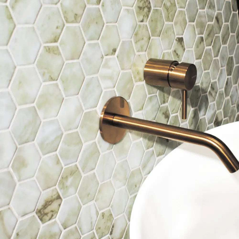 Verde Riviera | Premium Hexagon Marmor Mosaik Fliese