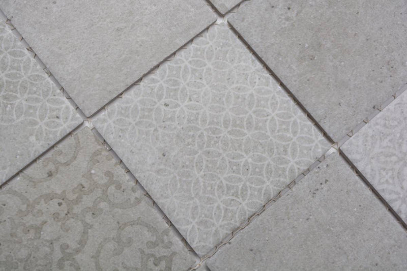 Vintage Grau Muster Mosaikfliesen