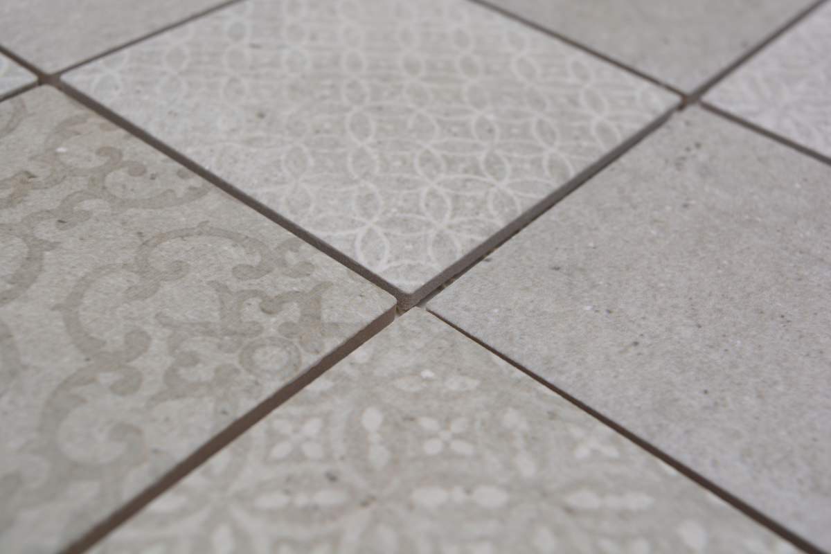 Vintage Grau Muster Mosaikfliese Schweiz Plättli