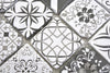 Vintage Weis Mosaikfliese Matt