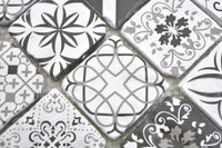 Vintage Weis Mosaikfliese Matt