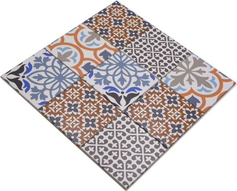 Vinylfliese Selbstklebend Pattern Mosaik Retro Plättli