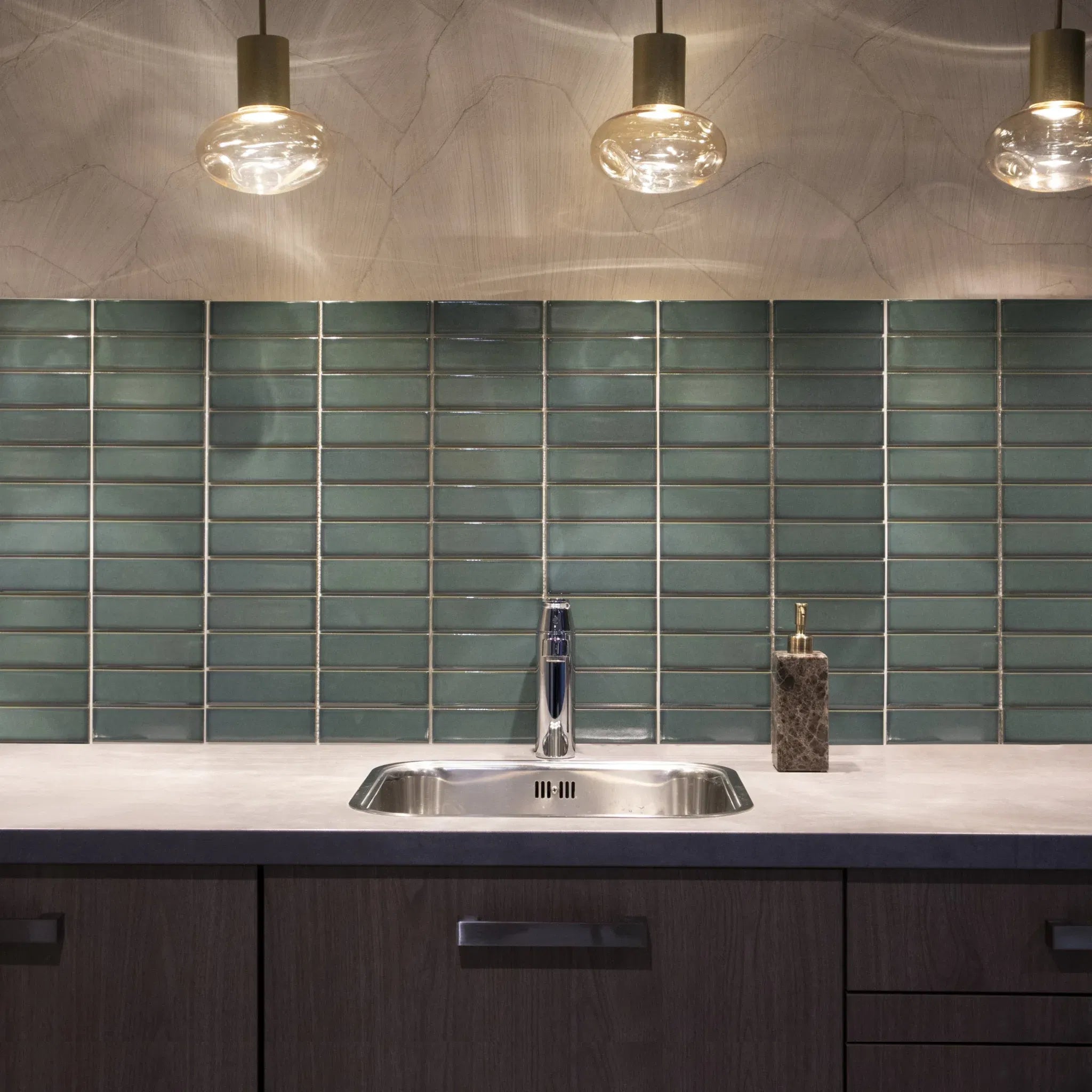 Wald Grün Metro Porzellan Mosaikfliese Küchen Rückwandfliese