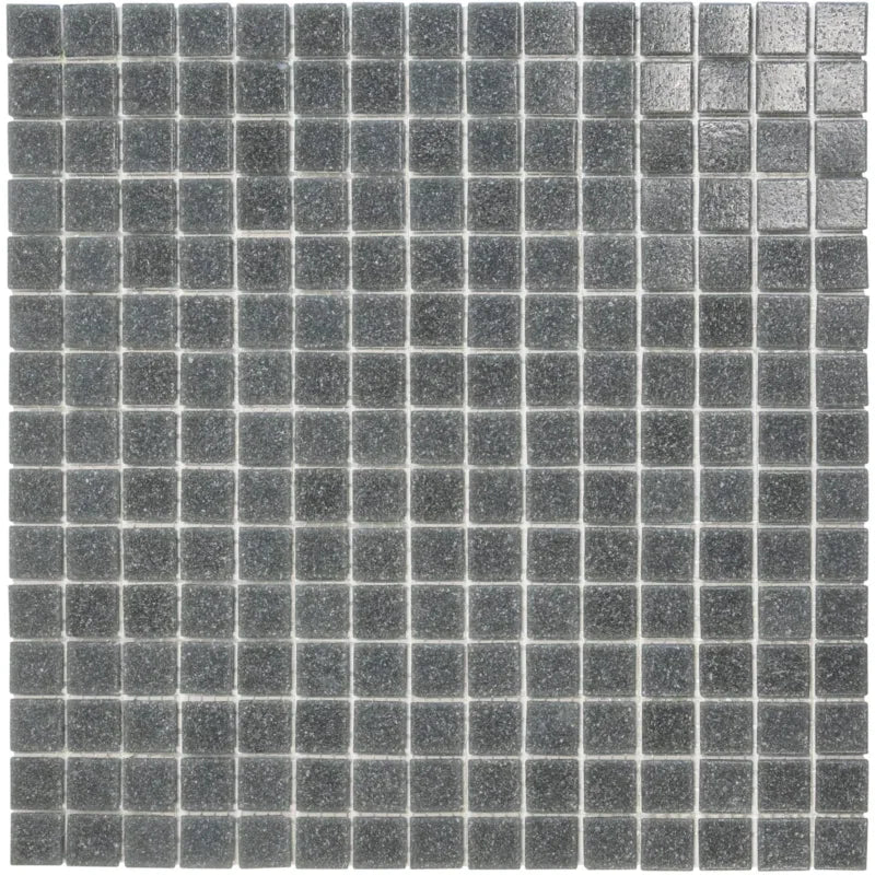 Weich Grau Körnig Quadrat Glas Mosaik Fliese