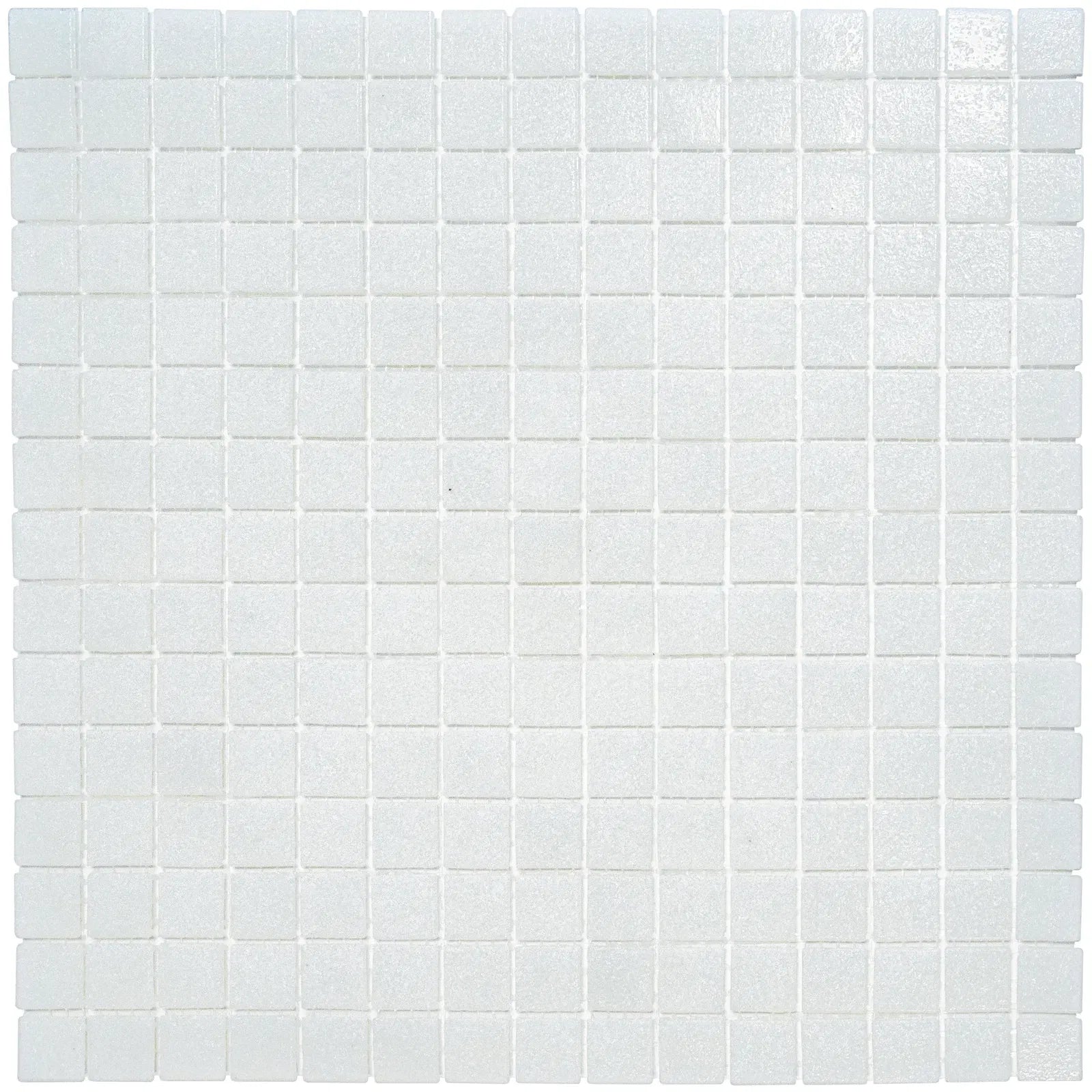 Weich Weiss Körnig Quadrat Glas Mosaik Fliese