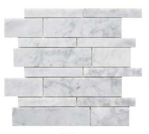 Weiss Carrara Marmor Stein Mosaik Fliese Ziegel