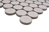 Weiss Glänzend Rund Knopf Mosaikfliesen Schweiz Bad und Küche