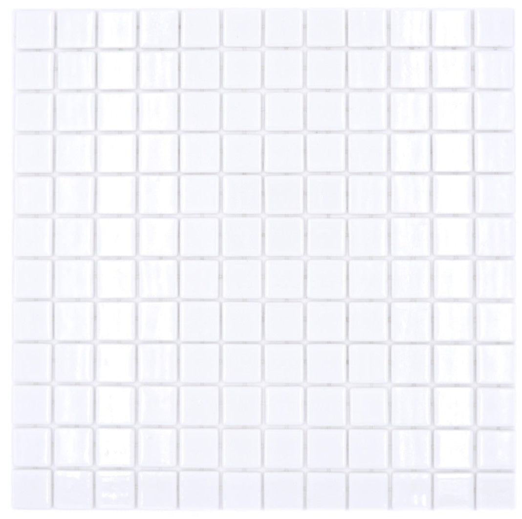 Weiss Glänzende Schwimmbad Pool Mosaik Fliese