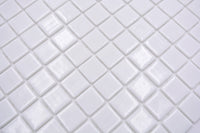 Weiss Glänzende Schwimmbad Pool Mosaik Fliesen
