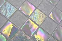 Weiss Glanz Mosaik Fliese 48x48 mm