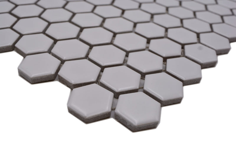 Weiss Matt Hexagon Mosaikfliese Sechseckfliesen