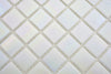 Weiss Irisierendes Mosaik Glas Plättli Glänzend