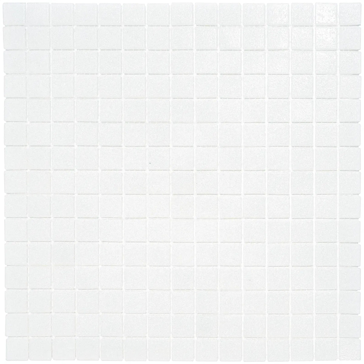 Weiss Körnig Quadrat Glas Mosaik Fliese