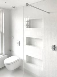 Weiss Körnig Quadrat Glas Mosaik Fliese Wand und Boden
