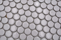 Weiss Keramik Rund Knopf Glanz Mosaikfliesen 