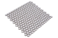 Weiss Keramik Rund Knopf Matt Mosaikfliesen Schweiz Plättli