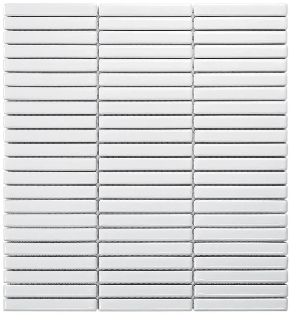 Weiss KitKat Mini Glanz Porzellan Mosaikfliese