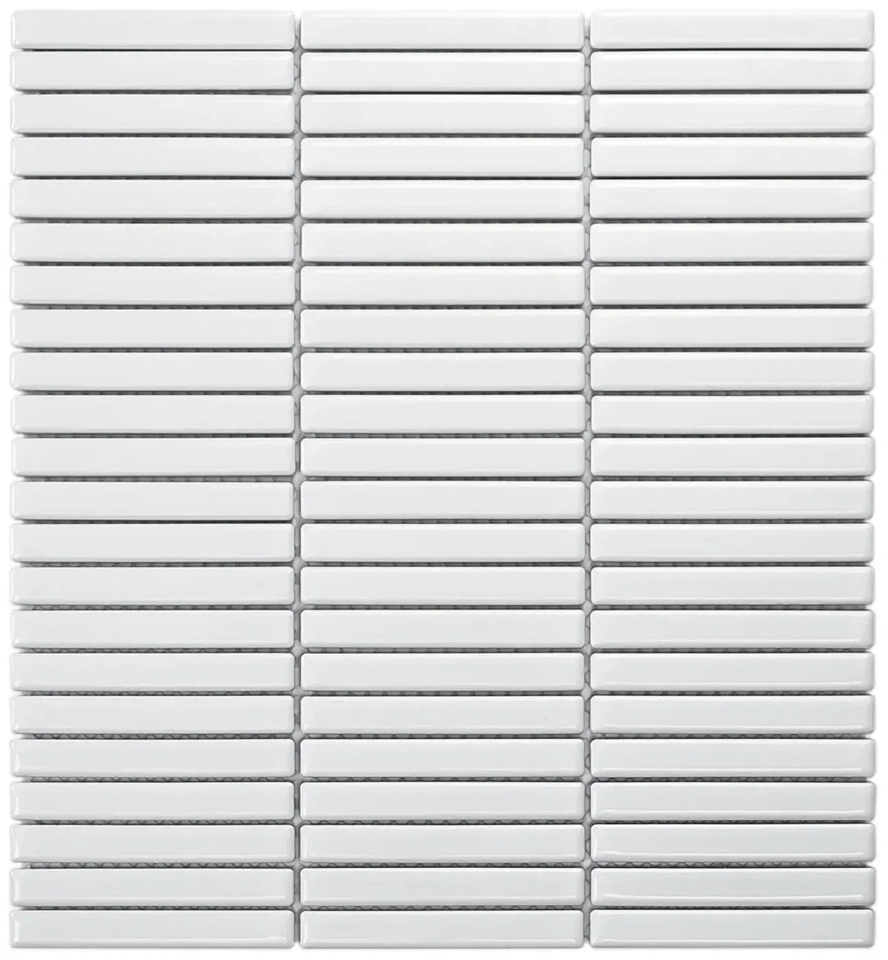 Weiss KitKat Mini Glanz Porzellan Mosaikfliese