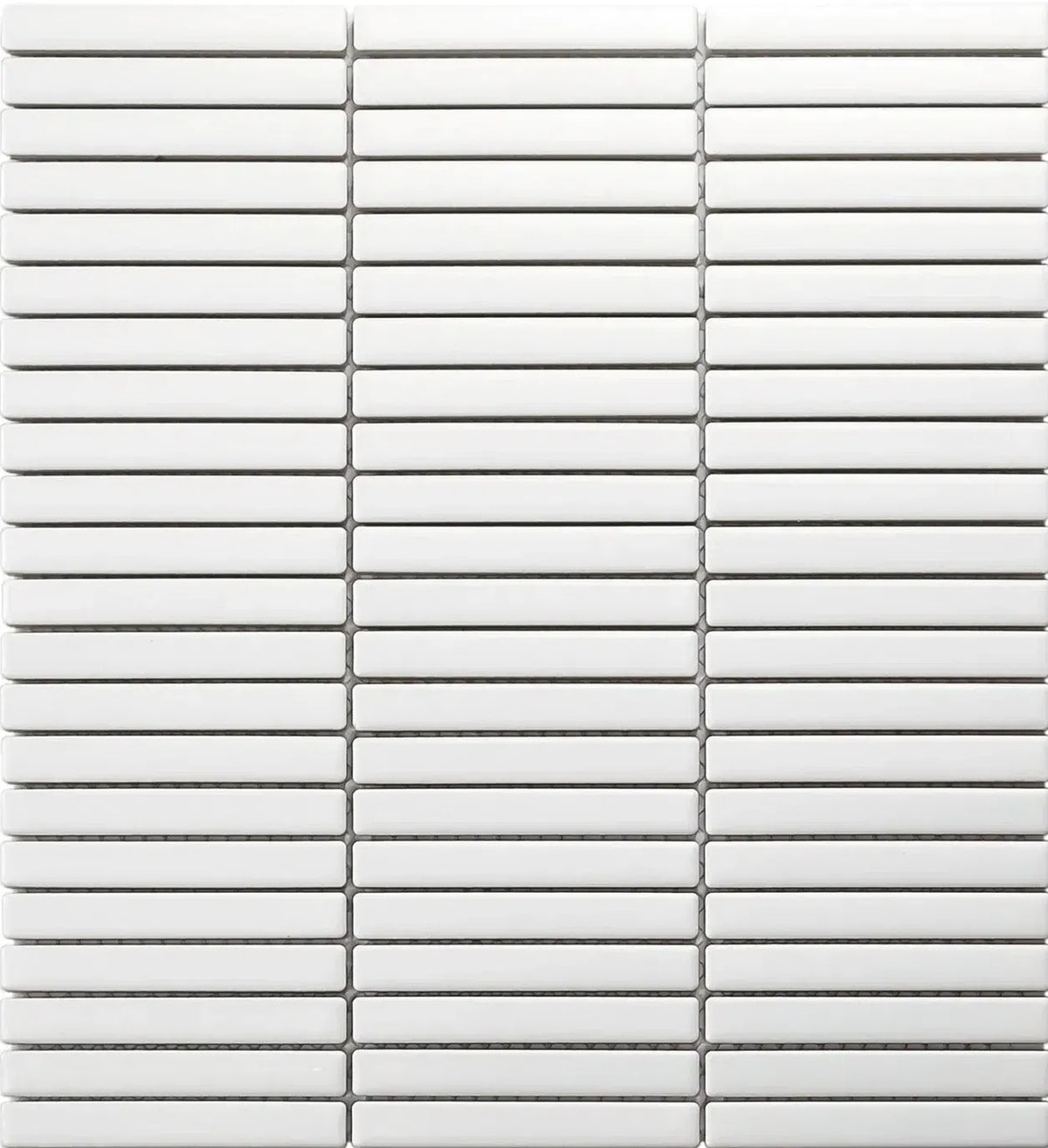 Weiss KitKat Mini Matt Porzellan Mosaikfliese