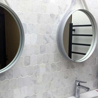 Weiss Marmor Diamant Mosaik Wand und Fliesen Mosaik