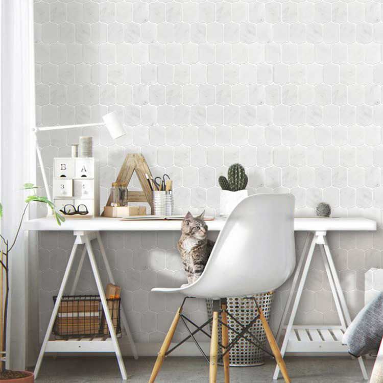 Weiss Marmor Diamant Mosaik Wand und Fliesen Mosaike