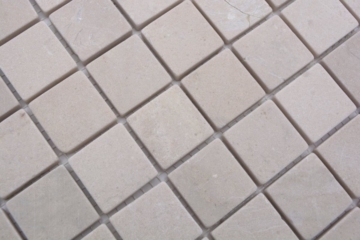 Weiss Marmor Matt Quadrat Mosaikfliese