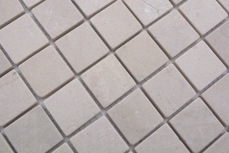 Weiss Marmor Matt Quadrat Mosaikfliese
