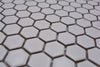 Weiss Matt Hexagon Mosaikfliese Bad und Küchen Fliesen