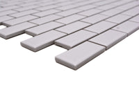 Weiss Metro Mauerverband Mosaikfliese Wand Fliesen