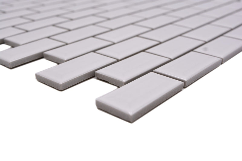 Weiss Metro Mauerverband Mosaikfliese Wand Fliesen