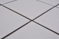 Weiss Mond Keramik Mosaikfliese Boden & Wand Glänzend