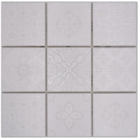 Weiss Muster Keramik Mosaikfliese