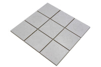 Weiss Keramik Mosaikfliese In Retro Optik