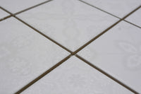 Weiss Muster Keramik Mosaikfliesen Premium Qualität Online Kaufen