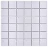 Weiss Quadrat Matt Keramik Mosaikfliese