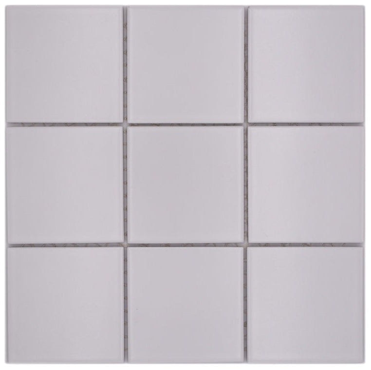 Weiss Roblox Quadrat Mosaikfliese