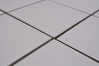 Weiss Roblox Quadrat Mosaikfliesen Minimalistisches Design