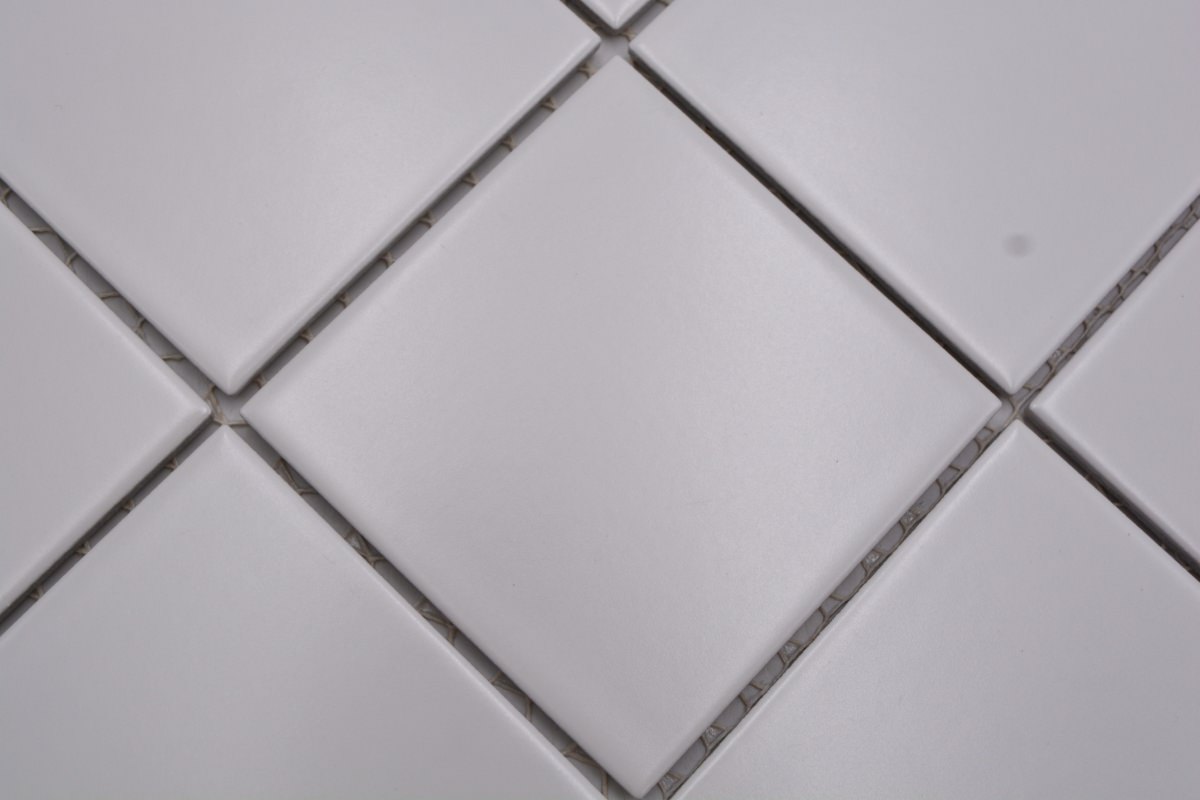Weiss Matt Quadrat Mosaikfliese Wand und Boden Fliese